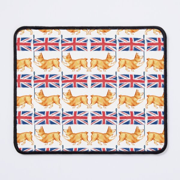 Item preview, Platinum Jubilee Marching Corgis Union Jack Flags Cute Gift designed and sold by TheDerwentPress.