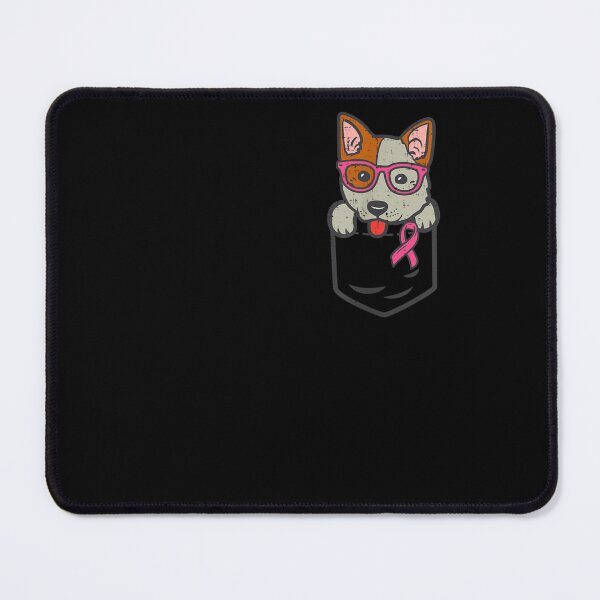 Item preview, Pocket Heeler Pink Ribbon Breast Cancer Awareness Cattle Dog designed and sold by RachelCine.