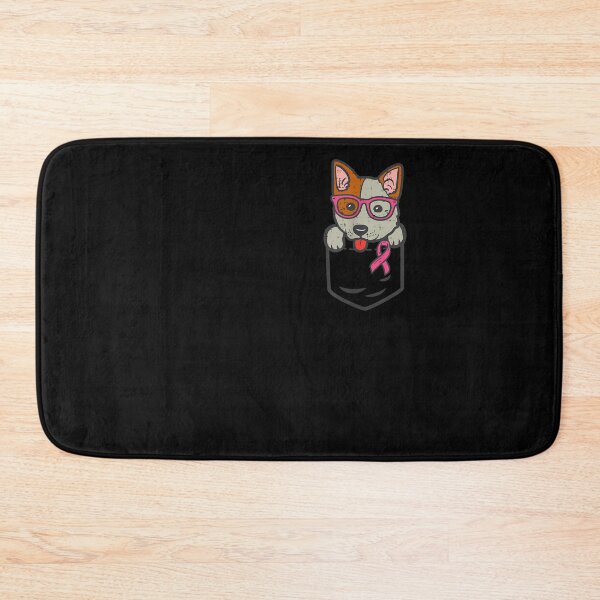Item preview, Pocket Heeler Pink Ribbon Breast Cancer Awareness Cattle Dog designed and sold by RachelCine.