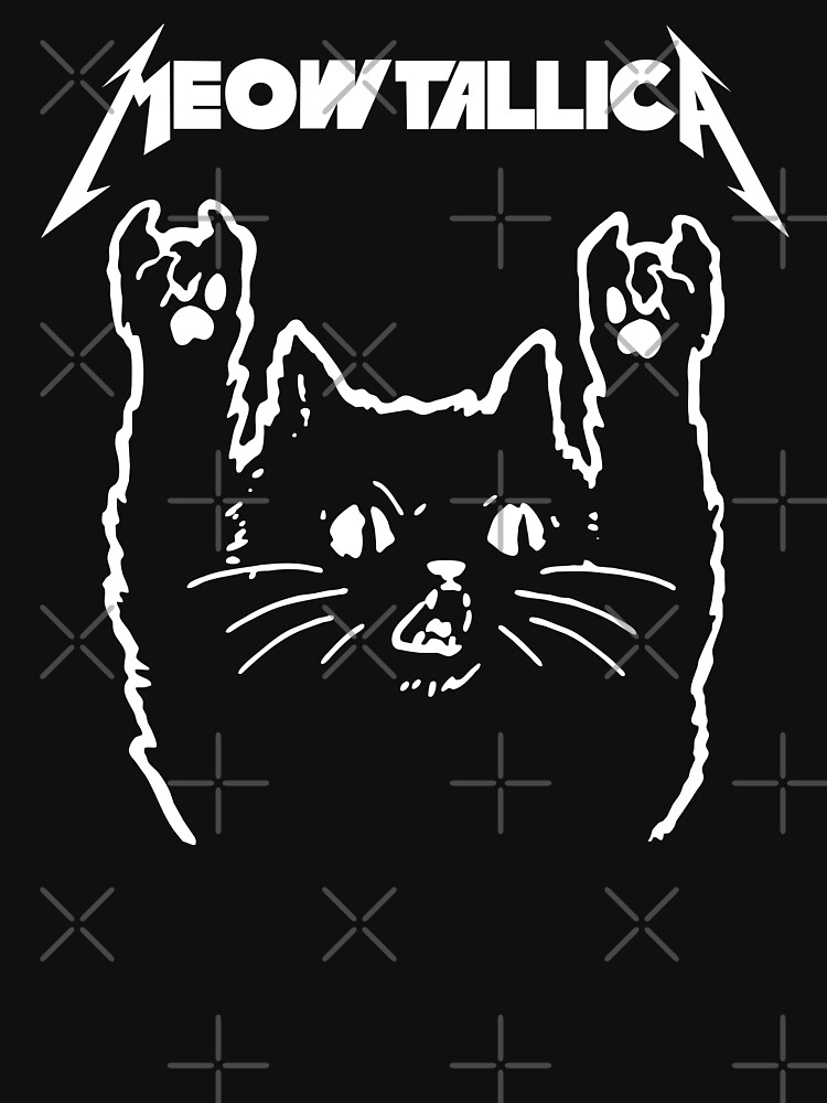 Thumbnail 7 of 7, Classic T-Shirt, Vintage Album Cat Meowtallica Japan Rock Band Legend designed and sold by Kazukoiche126.