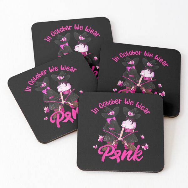 Item preview, Witches In October We Wear Pink Autumn Fall Breast Cancer designed and sold by RachelCine.