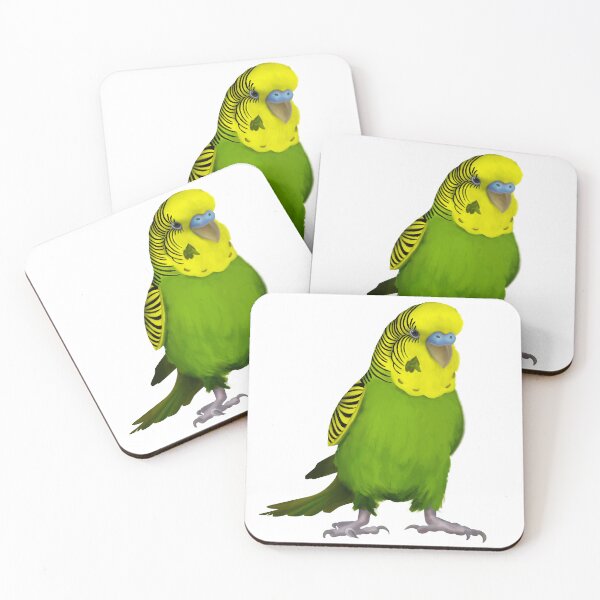 Aperçu de l'œuvre Perruche australienne/vert/jaune/perruche/perruche ondulée/oiseau créée et vendue par PlumpPlumStudio.