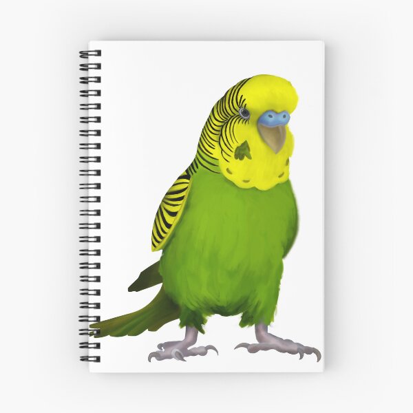 Item preview, Australian Budgie/Green/Yellow/Parakeet/Budgerigar/Bird designed and sold by PlumpPlumStudio.