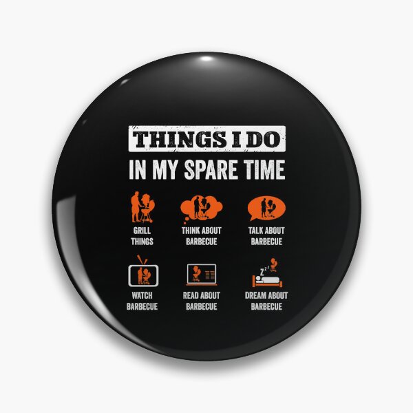 Item preview, Things I Do In My Spare Time Funny Barbeque Grill Chef BBQ designed and sold by fostebris.