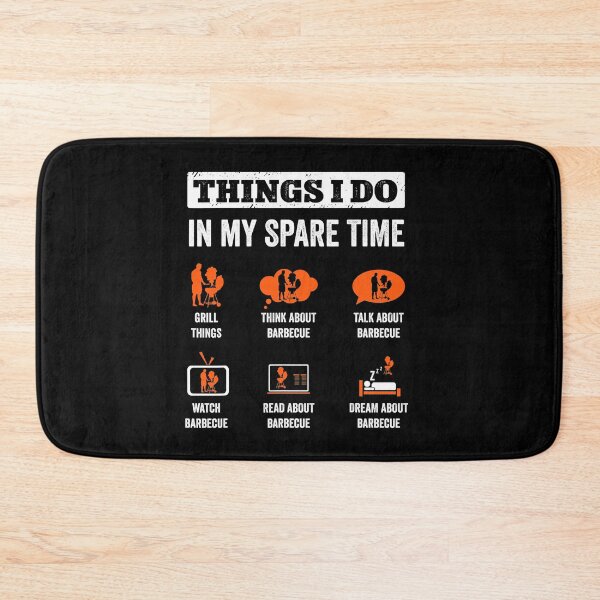Item preview, Things I Do In My Spare Time Funny Barbeque Grill Chef BBQ designed and sold by fostebris.