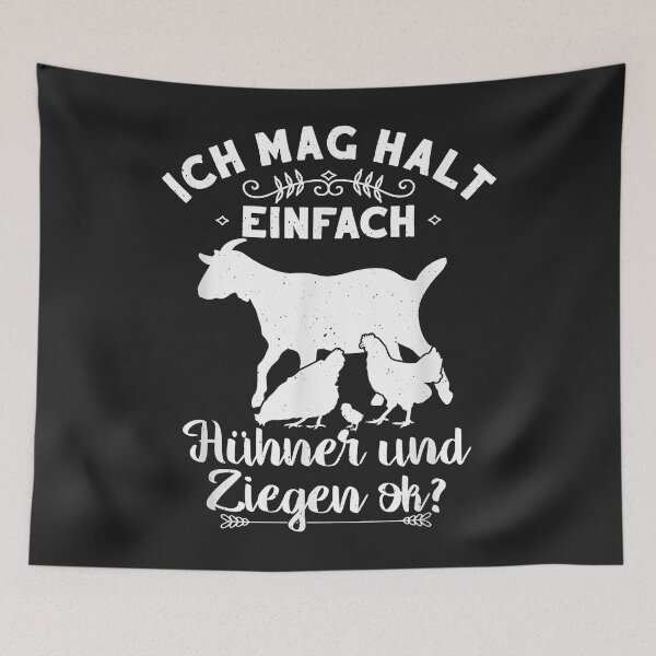Item preview, Huhn Ich mag halt einfach Hühner und Ziegen Landwirt Ziege designed and sold by JeffreyMCombs.