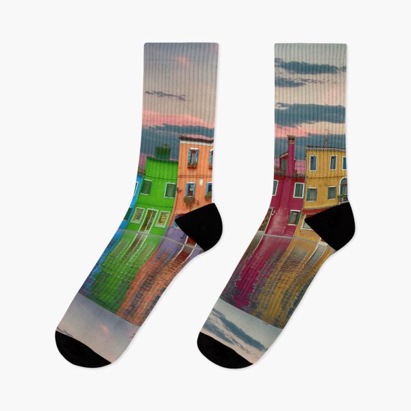 Item preview, Casas Cielo Nubes Agua Reflejo designed and sold by DigitalChickHub.