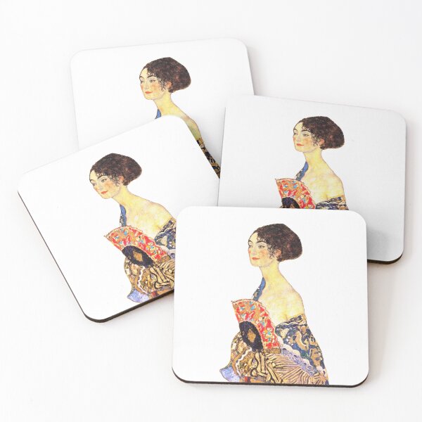 Item preview, Lady with Fan by Gustav Klimt designed and sold by SimpleJoyStyle.
