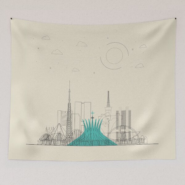 Item preview, Abstract City Posters: Brasilia, Brazil designed and sold by A Deniz Akerman.