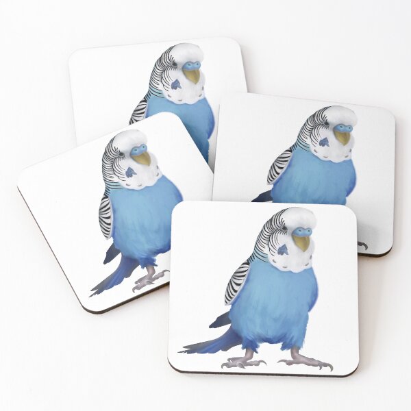 Aperçu de l'œuvre Perruche australienne/Bleu/Perruche/Perruche/Oiseau créée et vendue par PlumpPlumStudio.