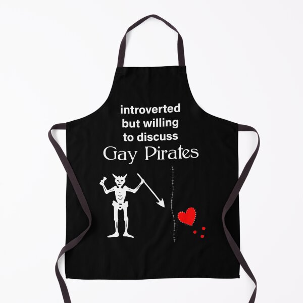 Aperçu de l'œuvre Introverti mais prêt à discuter des pirates gays | Cadeau parfait créée et vendue par conikkib.