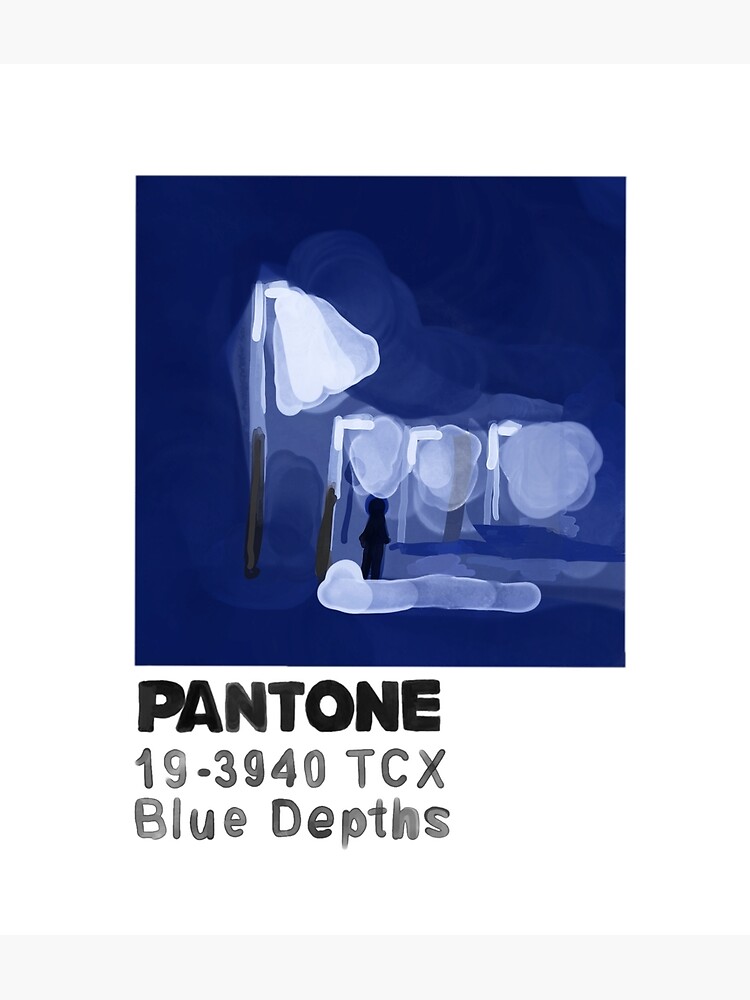 "Pantone blue depths colour swatch" Poster for Sale by Whittington