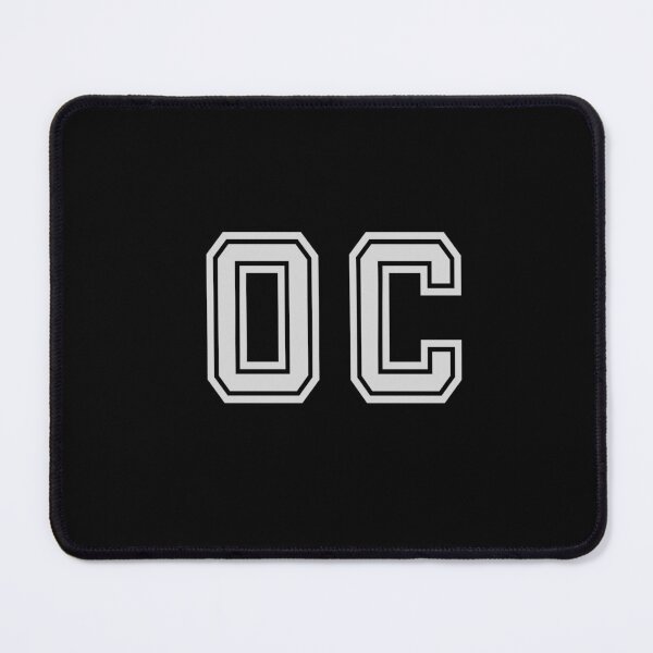 Item preview, O.C. Varsity Initials | Varsity Letters | Black And White | Personalised Gifts designed and sold by Avo And Sriracha.