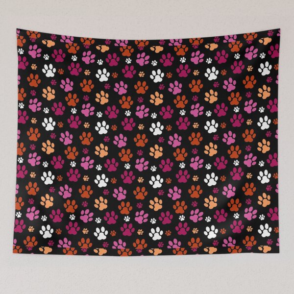 Item preview, Dog Paw Prints. Lesbian Pride designed and sold by Subtle Pride Shop.