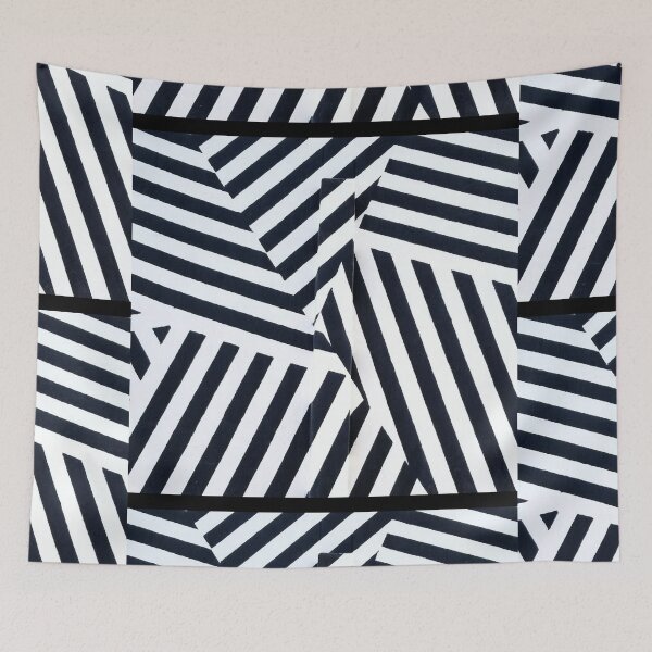 Item preview, Miami's Iconic striped building in Wynwood designed and sold by DigitalChickHub.
