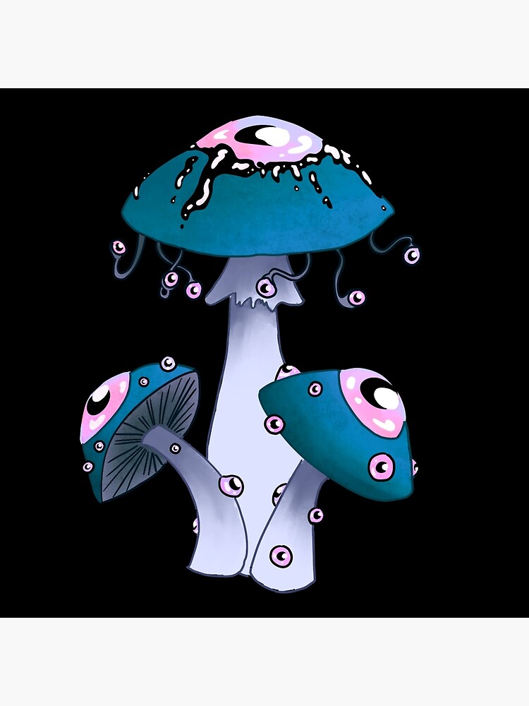 Mushroom Weirdcore Dreamcore Eye Girl | Art Board Print