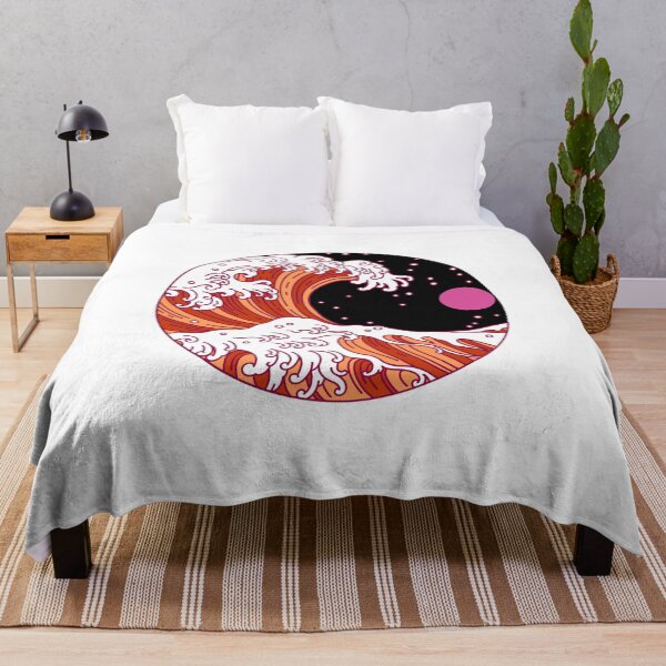 Item preview, Circular Japanese Wave. Lesbian Pride designed and sold by Subtle Pride Shop.
