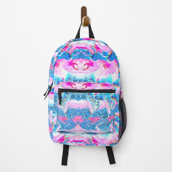 Item preview, pink and blue abstract marble moth designed and sold by Zevy-Darling.