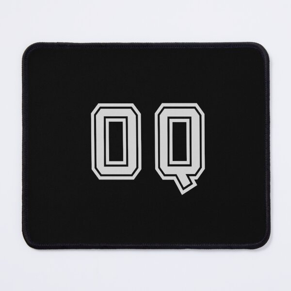 Item preview, O.Q. Varsity Initials | Varsity Letters | Black And White | Personalised Gifts designed and sold by Avo And Sriracha.