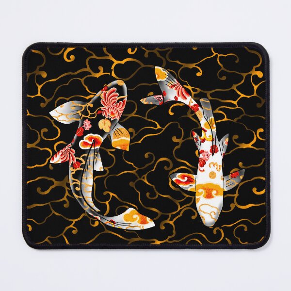 Item preview, Koi fishes, Traditionnal japanese koi fish, Koi fish pond, koi fish japanese art, koi fish illustration, koi art drawing, unique gift, koi fish lover designed and sold by shodark.