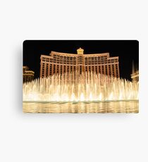 The fountains at Bellagio Canvas Print