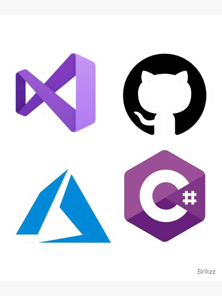 "Microsoft Developer Sticker Set" Poster for Sale by Brikzz | Redbubble