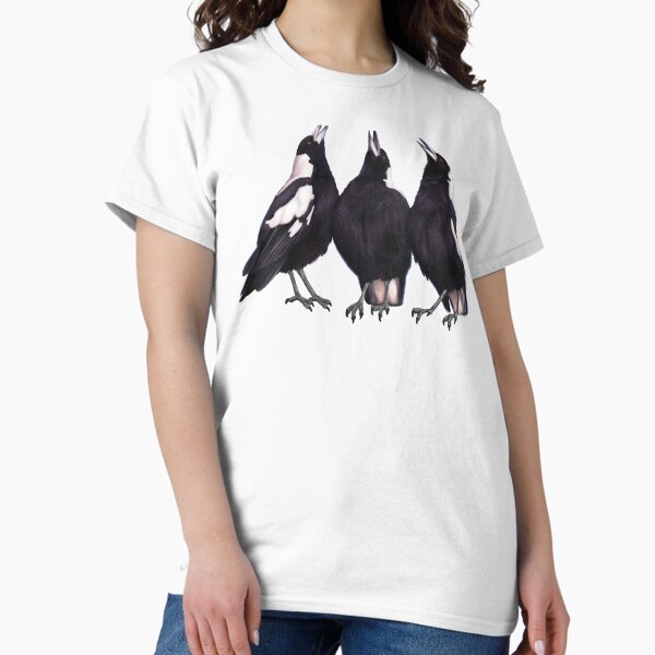 Item preview, Trio of warbling magpies. Australian theme decor, original artwork. Unique gift. designed and sold by PlumpPlumStudio.