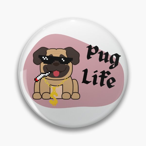 Item preview, Pug life - Animal pun designed and sold by The Agreeable Raven.