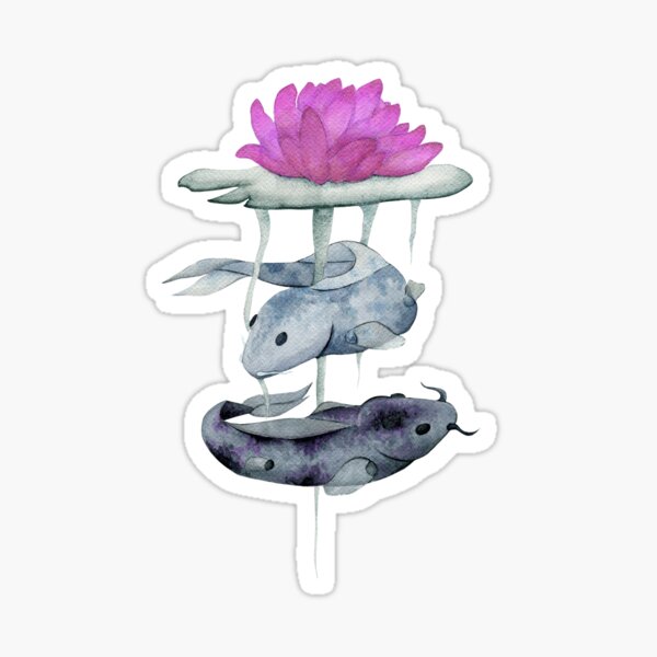 Asexuelle Kois | Aquarell Sticker