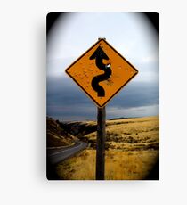 Curves ahead Canvas Print