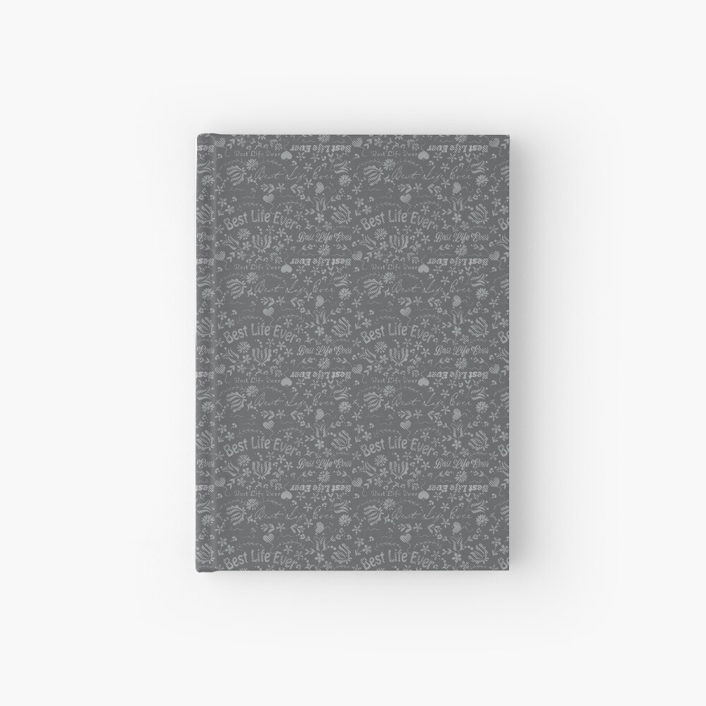 Best Life Ever Grey Chalkboard Hardcover Journal