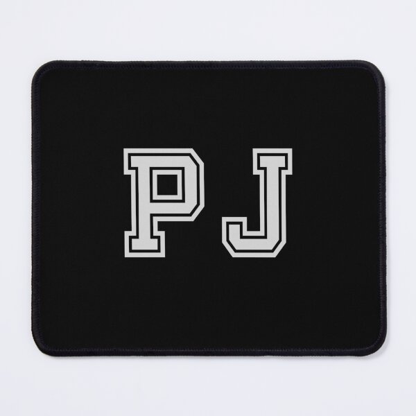 Item preview, P.J. Varsity Initials | Varsity Letters | Black And White | Personalised Gifts designed and sold by Avo And Sriracha.