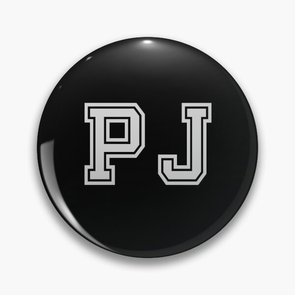 Item preview, P.J. Varsity Initials | Varsity Letters | Black And White | Personalised Gifts designed and sold by Avo And Sriracha.