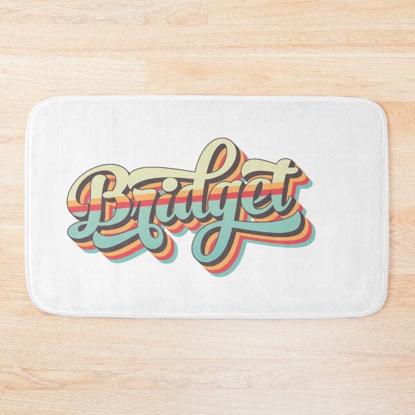 Item preview, Bridget name - cool 70s retro font surf style design designed and sold by NameTheory.