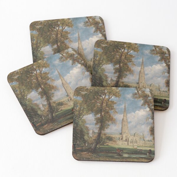Item preview, Painting of an Abbey with cattle vintage John Constable art designed and sold by Vintage Designs +.
