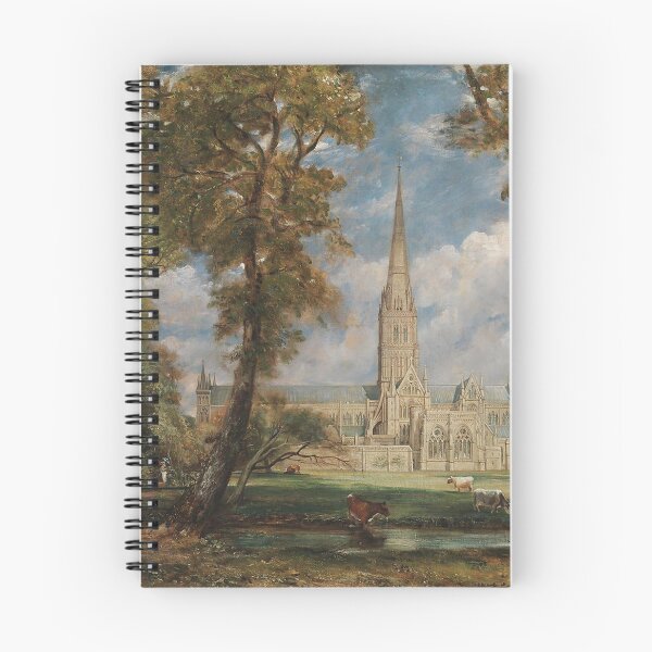 Item preview, Painting of an Abbey with cattle vintage John Constable art designed and sold by Vintage Designs +.