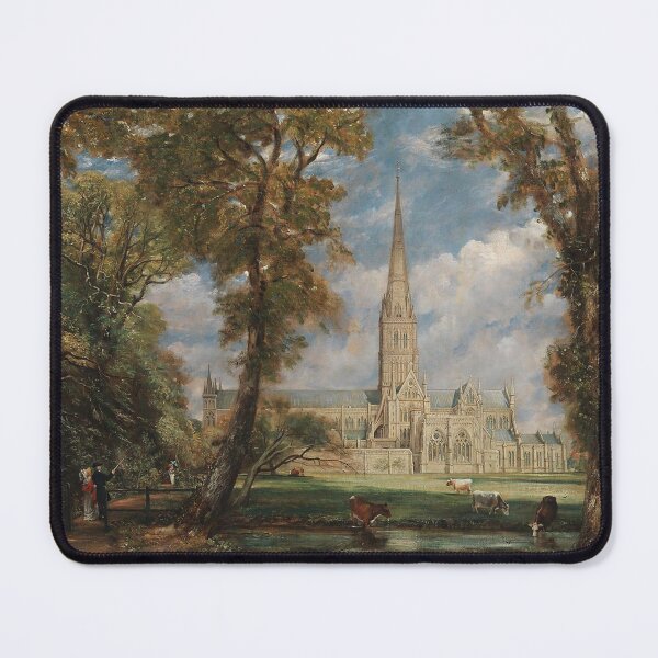 Item preview, Painting of an Abbey with cattle vintage John Constable art designed and sold by Vintage Designs +.