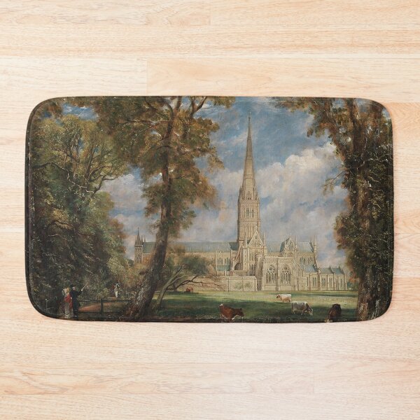 Item preview, Painting of an Abbey with cattle vintage John Constable art designed and sold by Vintage Designs +.