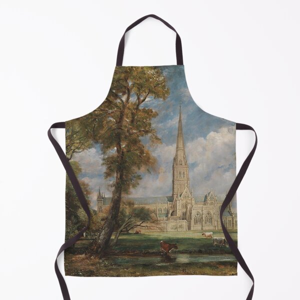 Item preview, Painting of an Abbey with cattle vintage John Constable art designed and sold by Vintage Designs +.