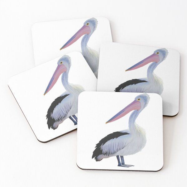 Item preview, White Pelican illustration. Beach themed art, great gift for bird lovers designed and sold by PlumpPlumStudio.