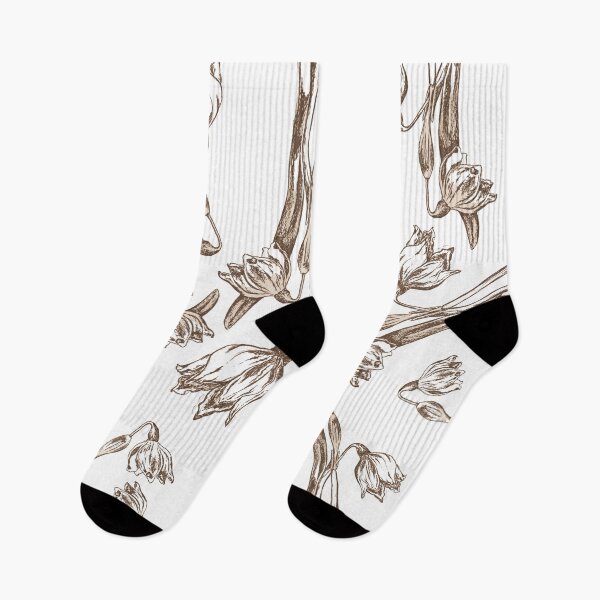 Item preview, Latte Snowdrop Print  designed and sold by London-Fields.