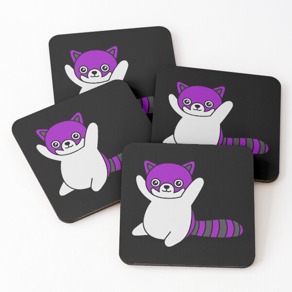 Item preview, Kawaii Ace Red Panda Baby. Asexual Pride designed and sold by Subtle Pride Shop.