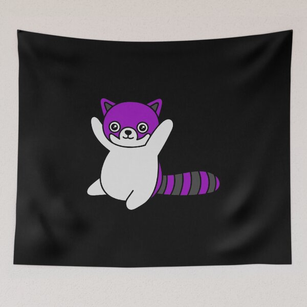 Item preview, Kawaii Ace Red Panda Baby. Asexual Pride designed and sold by Subtle Pride Shop.