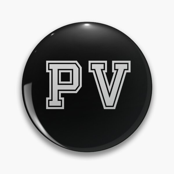 Item preview, P.V. Varsity Initials | Varsity Letters | Black And White | Personalised Gifts designed and sold by Avo And Sriracha.