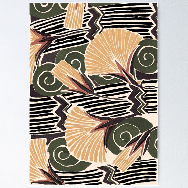 Vintage floral patterns 022 Poster
