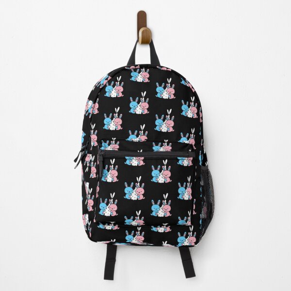 Item preview, Kawaii Trans Bunnies and Shrimp. Transgender Pride designed and sold by Subtle Pride Shop.