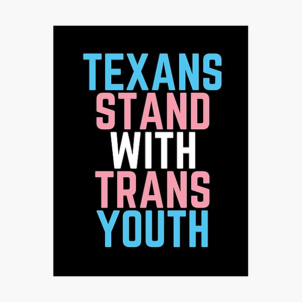 Item preview, Texans Stand With Trans Youth. Transgender Pride designed and sold by Subtle Pride Shop.