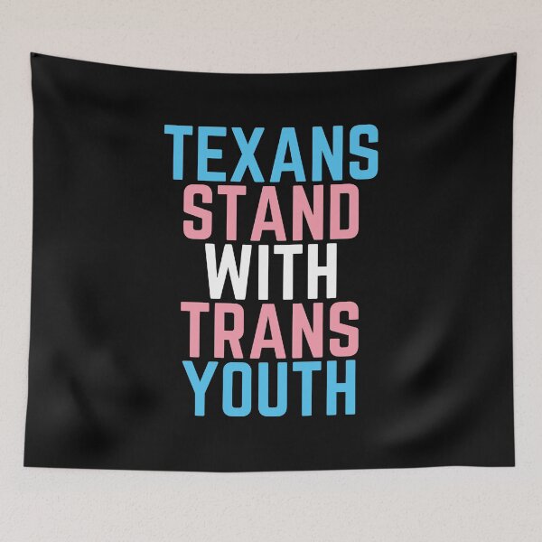 Item preview, Texans Stand With Trans Youth. Transgender Pride designed and sold by Subtle Pride Shop.
