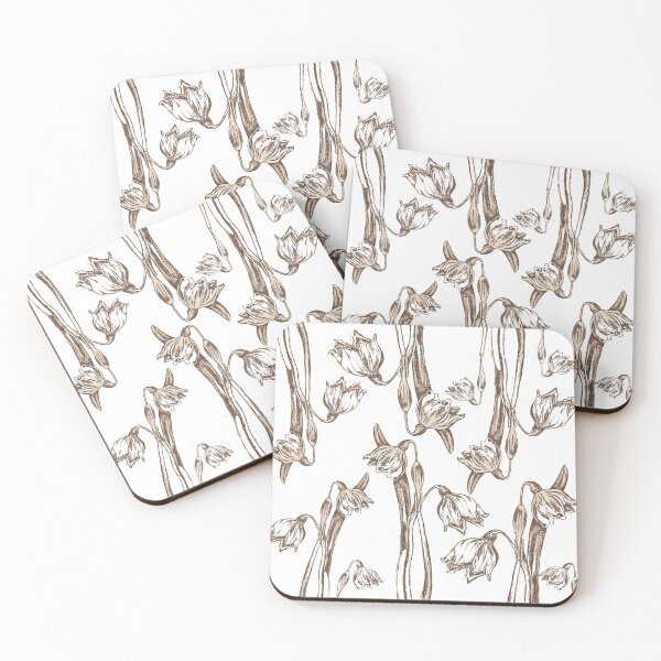 Item preview, Latte Snowdrop Pattern designed and sold by London-Fields.