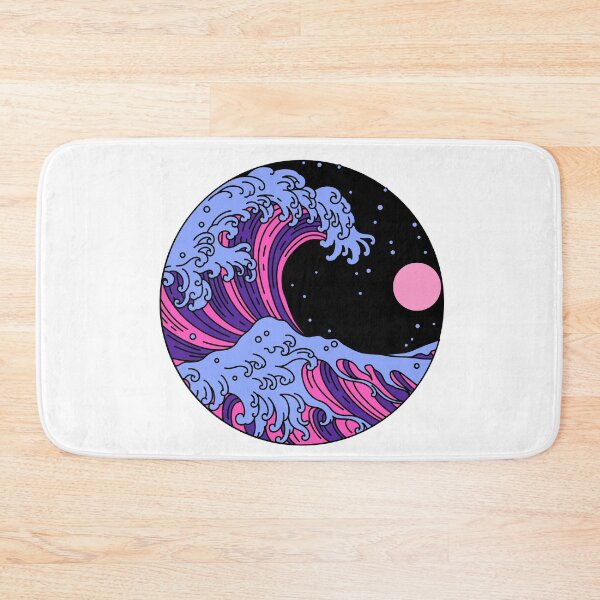 Item preview, Circular Japanese Wave Omni Sexual. Omnisexual Pride designed and sold by Subtle Pride Shop.